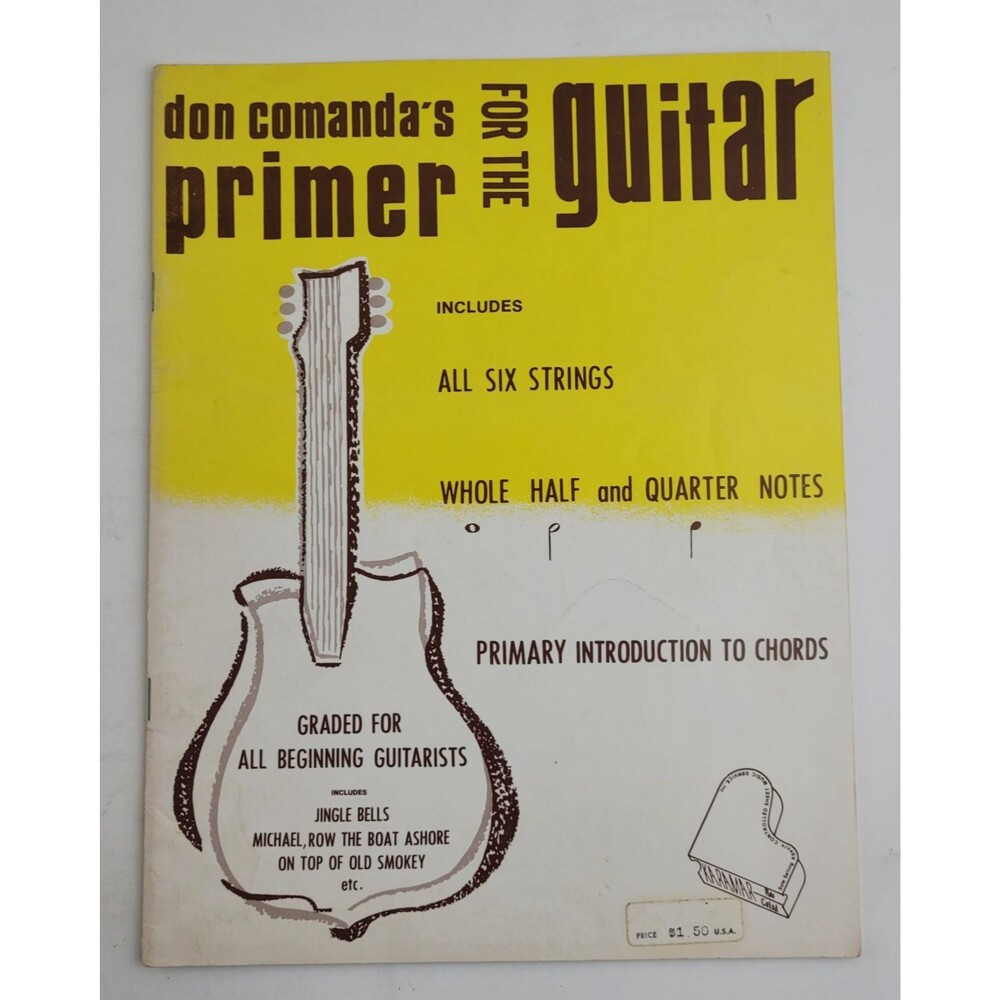 Don Comanda's Primer for the Guitar Book For Beginners #SM3